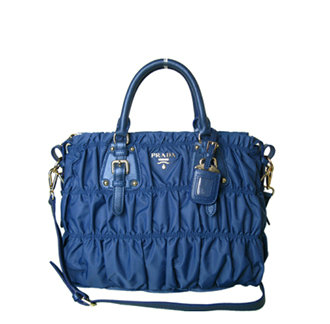 2014 Replica Designer Gaufre Nylon Fabric Tote Bag BN1336 blue